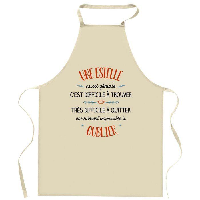 Tablier de cuisine - Planetee - Impression bretonne - Coton épais - Liens réglables