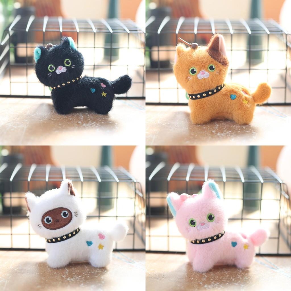 Cute Mini Cat Plush Keychain Backpack Charm Pp Cotton Stuffed Toy Girls Gift
