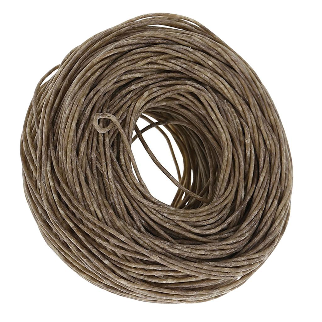 61m Bio-Hanf-Kerzendocht mit reinem Bienenwachs für Öllampe Dunkel