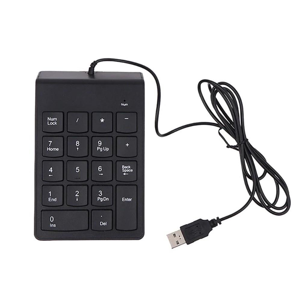 Mini USB Digital Keyboard Ergonomic Notebook Keyboard Efficient 18 Keys Keyboard  Cashier Use