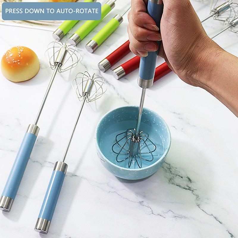 Batidor de Huevos Batidora de Mano Multicolor, Batidor Auto-Giratorio Semiautomático Gadgets de Cocina