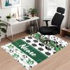 Benutzerdefinierter Fußball-Teppich mit Namen, für Bürostuhl, Wohnzimmer, Schlafzimmer, Küche, Dekor, Geschenke.
