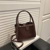 Pu Water Bucket Bag For Women With Large Capacity And Zipper Closure For Daily Use