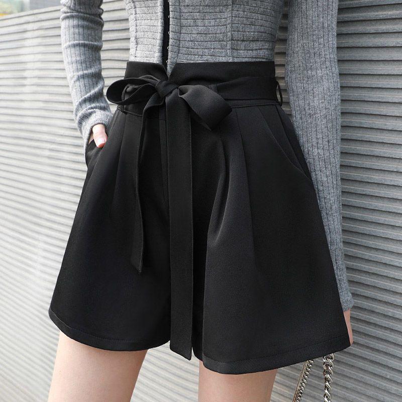 2026 Korean Style Women's High-Waisted A-Line Wide-Leg Summer Shorts - Versatile Casual