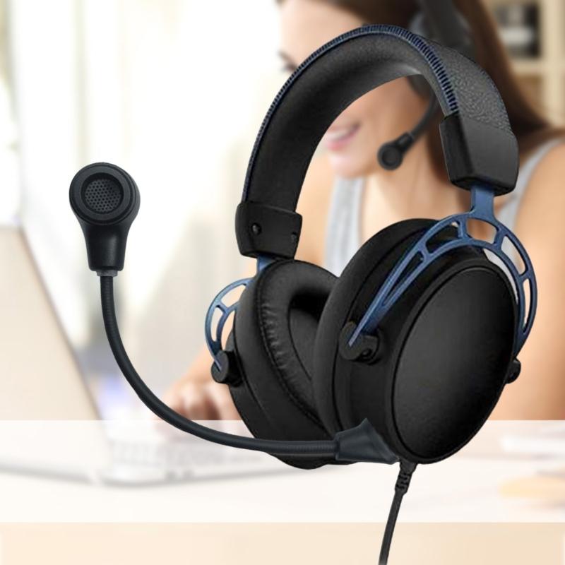 Abnehmbarer Mikrofonarm Mikrofon Schnellverschluss Ersatzstecker Plug & Play Design Verbessert Sprachklarheit für Gaming-Kopfhörer