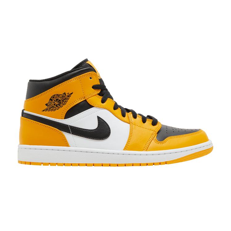 Air Jordan 1 Mid 'Reverse Yellow Toe' 45.5 black