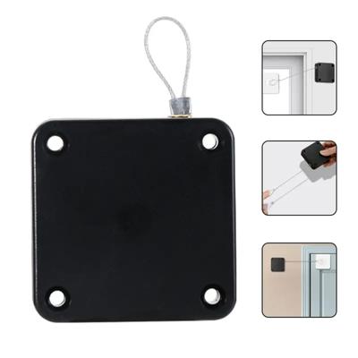 Punching Automatic Door Closer Pull Cord Door Closers Adjustable Surface Door Stop Bracket Type Automatic Door Closer