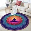 Lotus Pattern Round rug,Carpet Rug for Living Room Bedroom Sofa Playroom Decor,Non-slip Floor Mat,Holiday Gifts and Birthday Gifts.