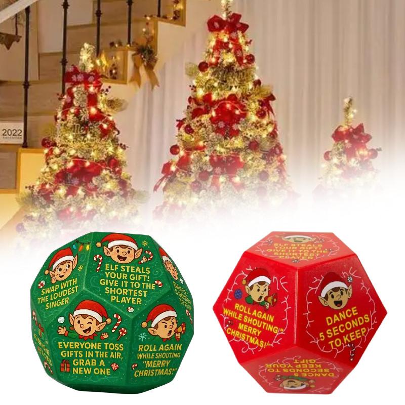 Hilarious Christmas Gift Exchange Party Game Dice Plastic Festive Fun For Family Celebrations