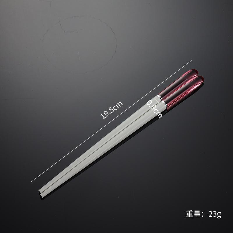 Crystal Alloy Chopsticks Portable Tableware Chopsticks Multi-specification Colorful Hotel Chopsticks White Housewarming Gifts Restaurant
