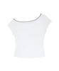 ILLIGO Sesso Floral One-Shoulder Shirred Top White