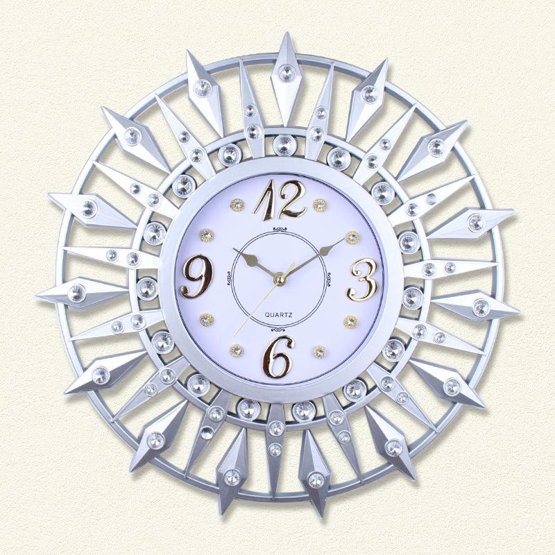 New Decorative Clock Three-dimensional Frame for Home Living Room Plastic Wall Clock Light Luxury Font Clear and Accurate Travel Time
