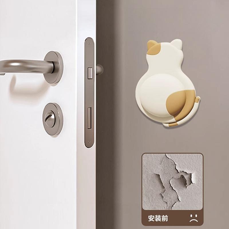 Randomly color one For Home Use Door Handle Anti-Collision Pad Door Rear Bumper Strip Silent Refrigerator Door Pad Door Stopper
