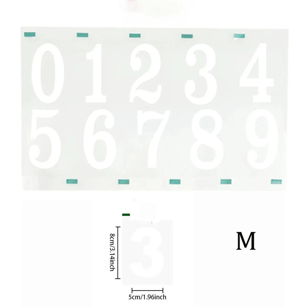 Reflective Digital Stickers Mailbox Stickers and Reflective Digital Labels To Mark House Numbers and Home Office Address Numbers