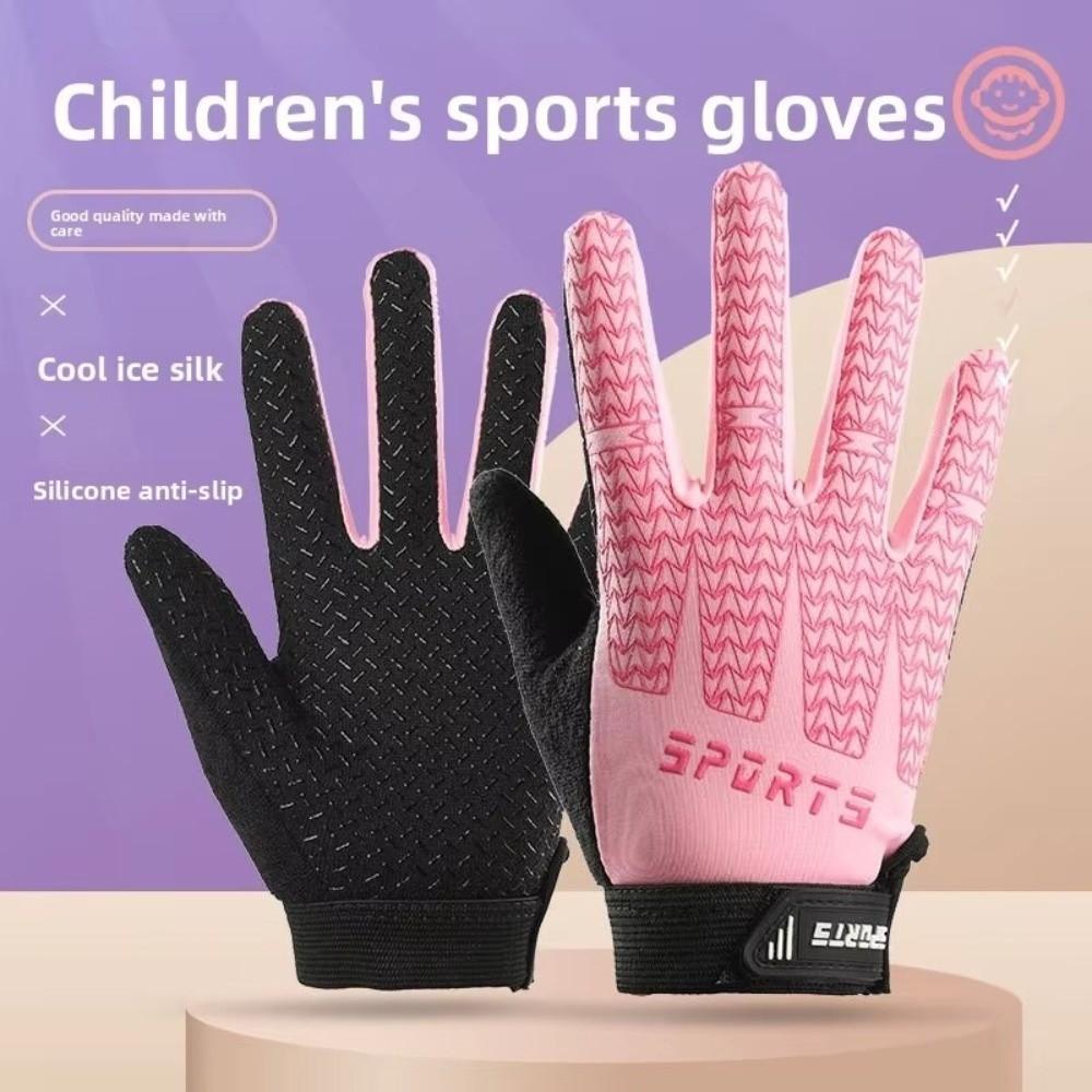 Anti Slip Kids Training Gloves Breathable Full Finger Gloves Sports Gloves for Kids for Girls