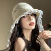 Summer Beach Sun Straw Hats for Women Wide Brim Packable Travel Bucket Hats UPF 50+