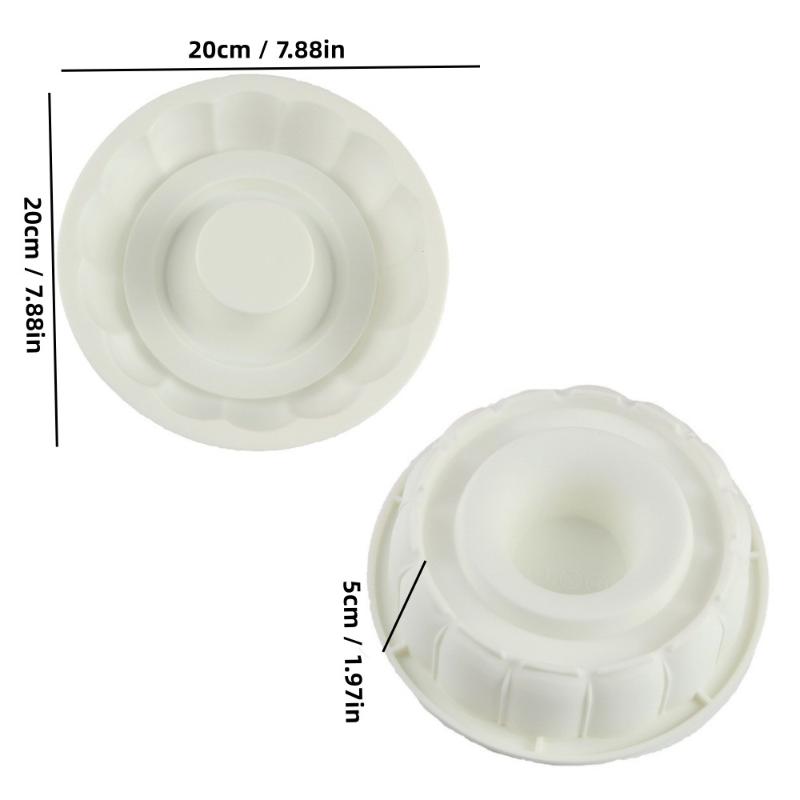 Round Flower Pastry Cake Mold Baking Tray French Dessert Diy Chocolate Pudding Birthday Mousse Cake Baking Mould