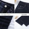 Handu Yishe Damen Verblassresistente Locker Geschnittene Jeans mit Geradem Bein