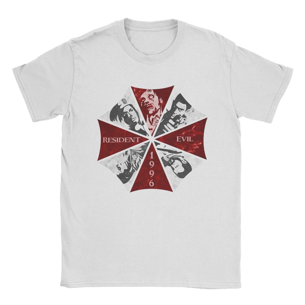 Umbrellas Corps Residents Evils T Shirts Men's Cotton Funny T-Shirt Round Collar Tee Shirt Short Sleeve Tops Summer