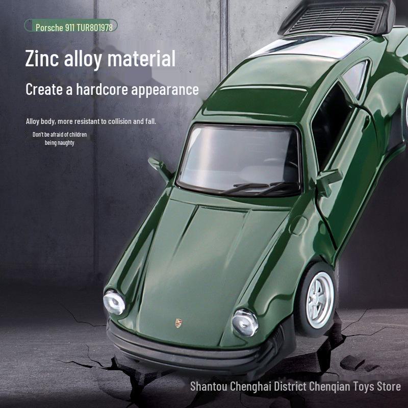 Retro Porsche 911 1:36 Alloy Pull-Back Toy Car Model for Boys