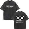 Initial D AE86 JDM Drift T-Shirt Vintage Washed Cotton Graphic Tee Men Unisex Oversized Crew Neck Short Sleeve Retro Streetwear Top Car Merch Gift