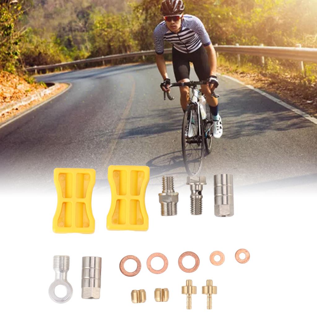 Bike Brake Hose Connector Aluminium Alloy Durable Easy Installation Hydraulic Bike Brake Hose Set for Hope