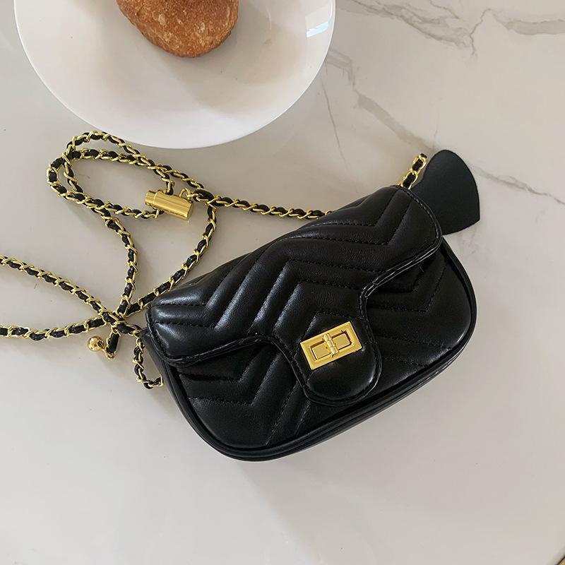 Versatile messenger bag women's summer new trendy diamond chain bag small square bag shoulder bag