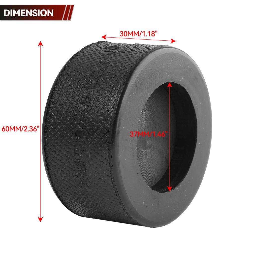 Universal Flaschenheber Gummiauflage Anti-Rutsch-Adapter Stützblock Hebebühne Werkzeug für 10 T Flaschenheber Hebepunkte Reparatur 37 mm