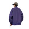 Autumn and Winter Loose Couple Multi-zip Baseball Collar Solid Color Waterproof Jacket