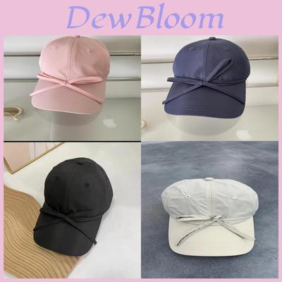 Summer Thin Quickdry Baseball Cap With Bowknot For Women Sun Protection And Sunshade