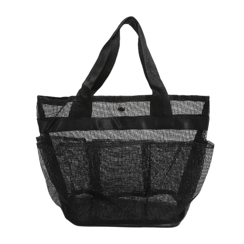 Mesh Shower Bag Hanging Toiletry Bag Portable Wash Bag Quick Dry Cosmetic Bag Shower Organizer for Bathroom Dorms Beach Camping