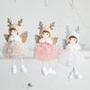 Soft Bead Gauze Skirt Angel Ornaments Handmade Christmas Tree Hanging Decoration  New Year Gift