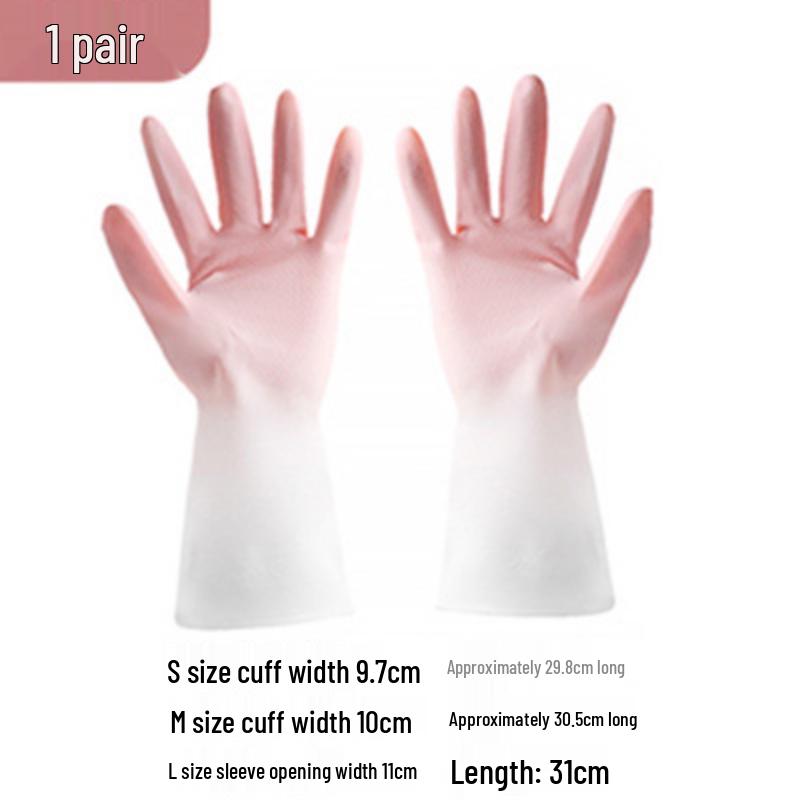 Colorful Latex Housework Gloves: Rubber Cleaning and Dishwashing Gloves Large