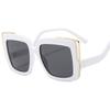 New Personalized Curved Leg Square Sunglasses for Women 6162 Large Frame Colorful Decorative Glasses