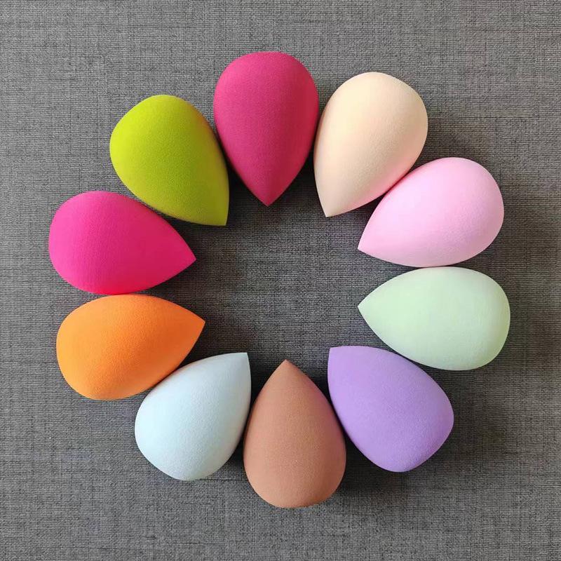 10pcs Beauty Sponges, Makeup Blender, Dry & Wet Use, Cosmetic Puffs In Random Colors & Shapes, Flawless Foundation Application