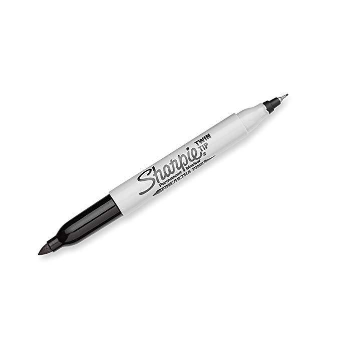 Sharpie 2065409 Lot de 8 Marqueurs permanent pointe double Couleurs Assorties