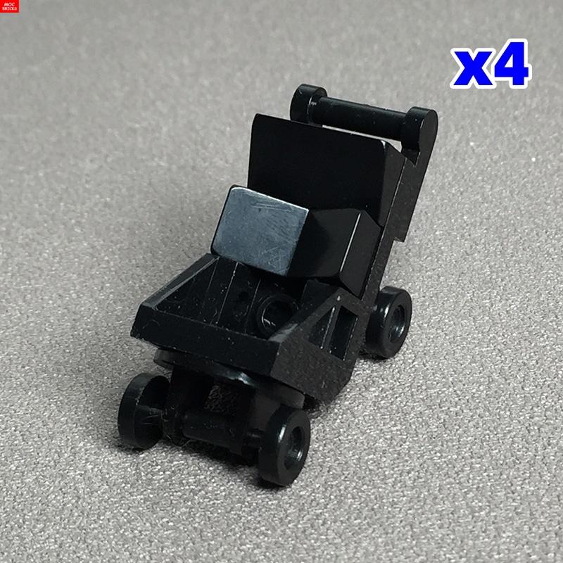 MOC Bausteine Baby Kinderwagen Kinderwagen Flaschenhalter Bildungsbausteine Kinder Mädchen Spielzeug Geschenk