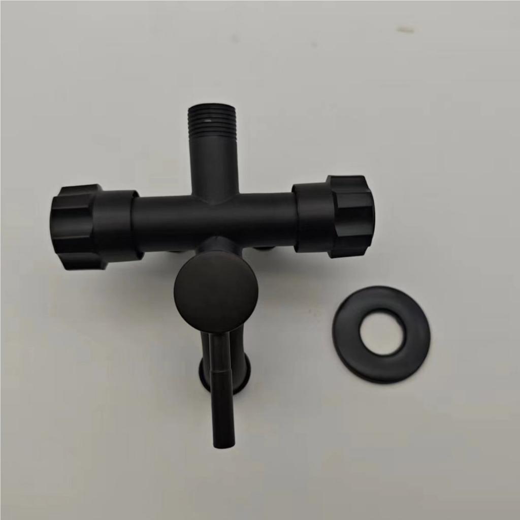 Three Outlet Not Corrosion Washing Machine Valves Steel Faucet With Individual Flows Control Upgrades for Home Plumbing