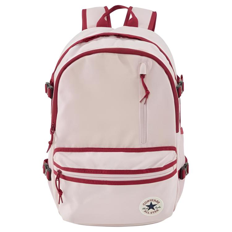 New Converse Straight Edge Polyester Backpack Women's Pink UA5797-AJK
