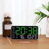 Large Digital Wall Clock Temp Date Week Display Remote Control USB Powered Table Wall-mounted Dual Alarms LED Clocks