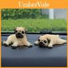 Pug Resin Animal Figurine Cute Dog Decor For Car Interior And Giftgiving