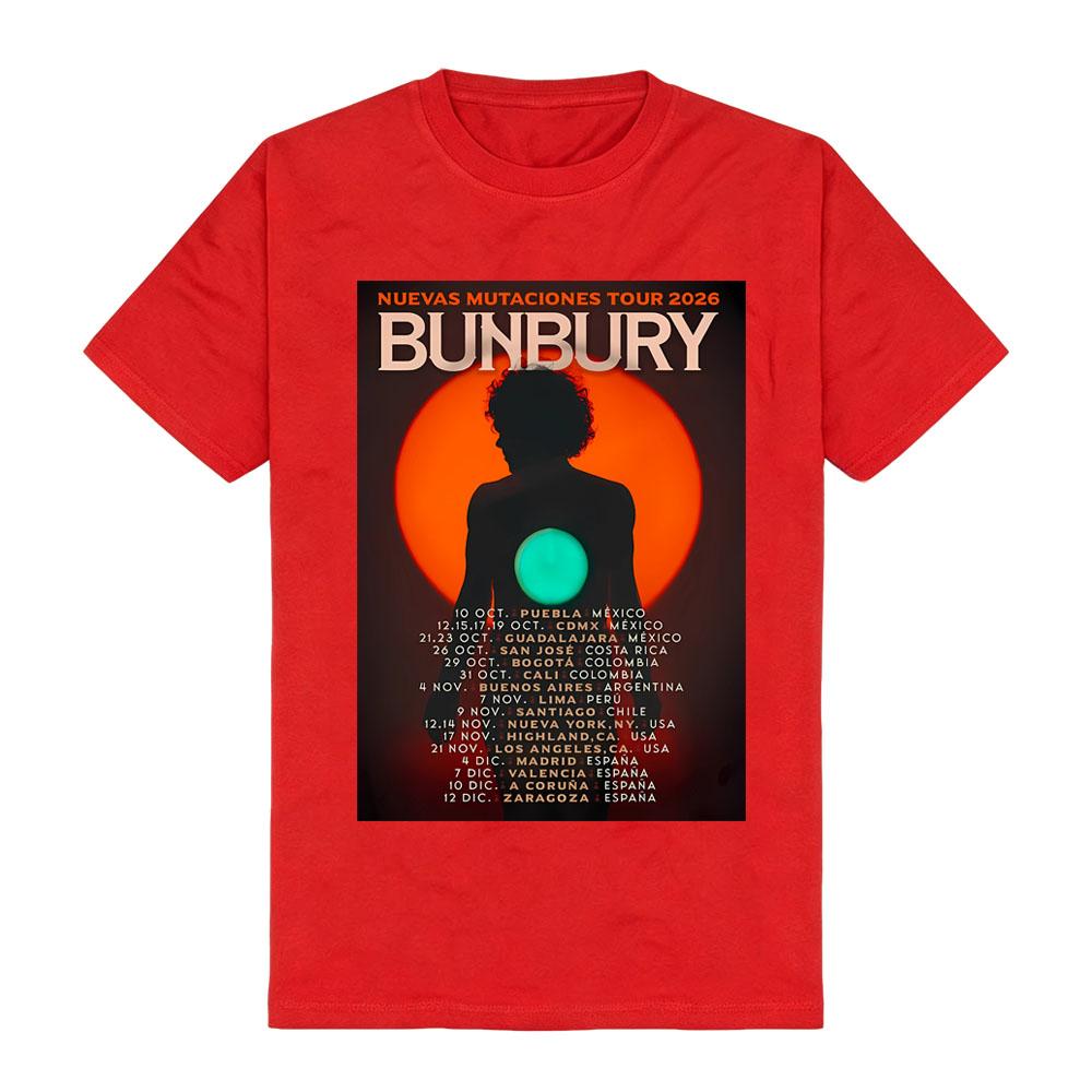 Enrique Bunbury Tour 2026 T-Shirt Hard Rock Concert Merch Psychedelic & Surrealism Comfortable Cotton Graphic Printing Unisex XS