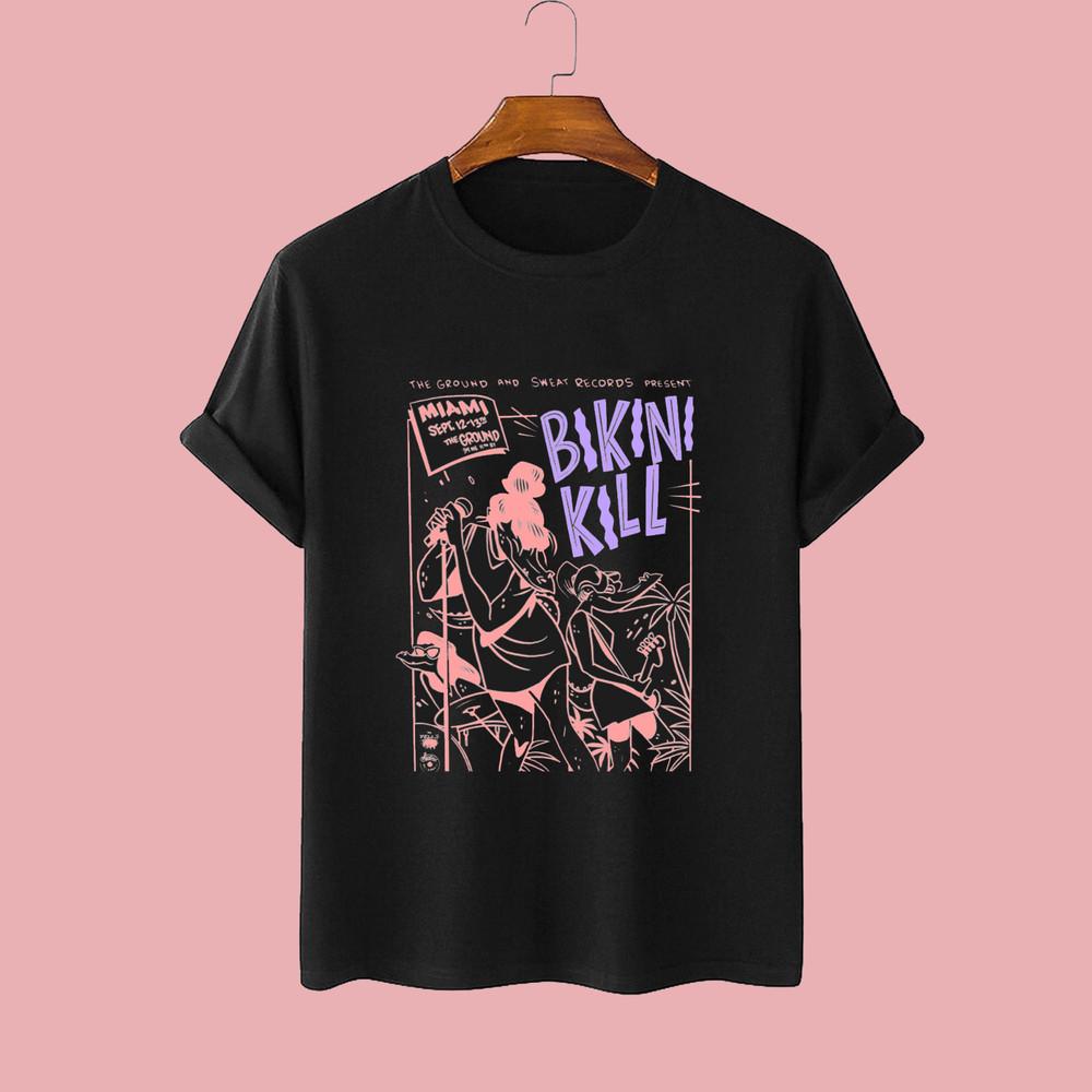 Inspired Bikini Kill Band Fans Music Lovers S-4XL Black Unisex Funny Shirt NI272