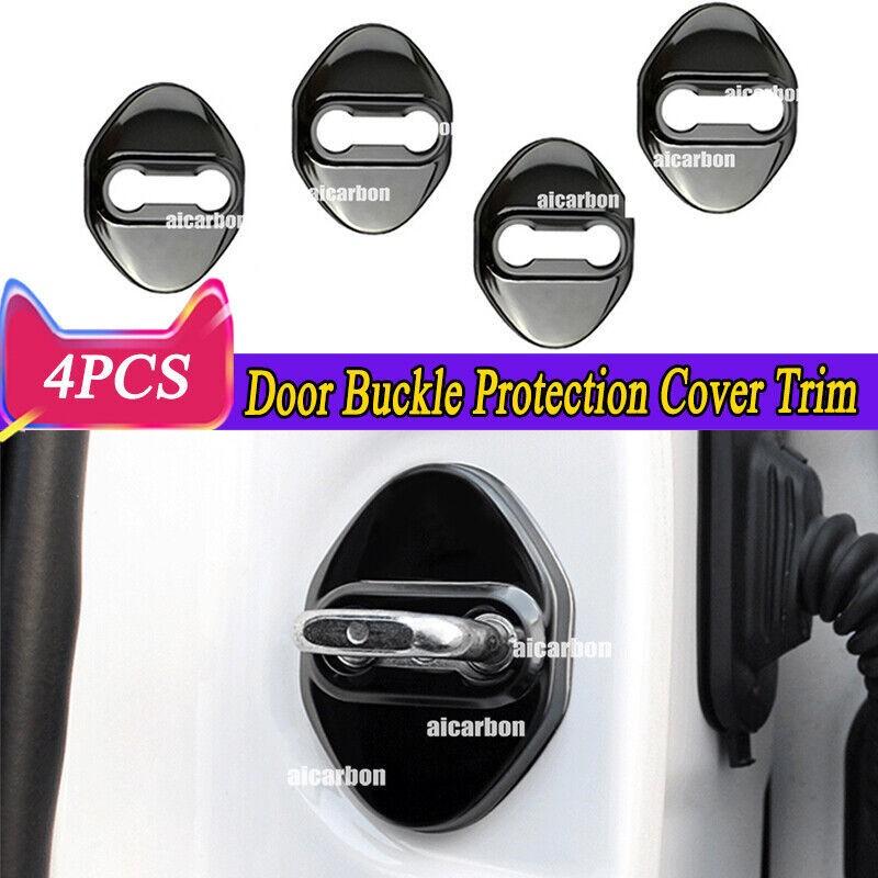 4x Black Titanium Door Buckle Protection Cover Trim For Toyota Corolla 2020-2024