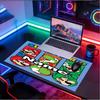 Custom Name Personalized Super Mario Pattern Mousepad, Laptop PC Desk Mat, Decorative Desk Mat for Home Keyboard Pad Gift