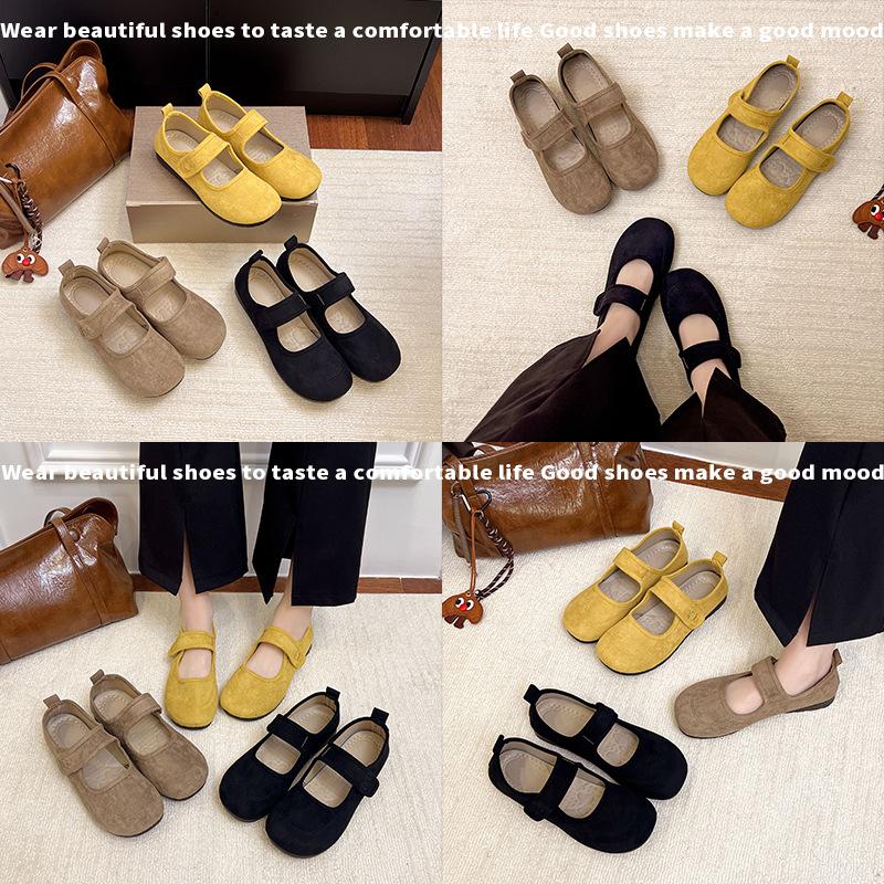 French Retro 2025 New Sweet Beanie Shoes Spring Women Mary Jane Shoes Versatile Soft Sole Light Casual Shoes