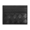 Bottega Veneta Intrecciato Woven Calfskin Card Holder Men accessories Black 795612V63U21000