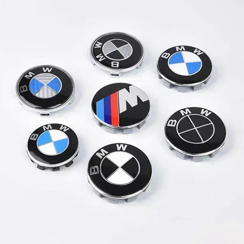 56/68mm Auto Hub Caps for BMW 1 3 5 7 Series M M3 M5 M6 F01 F20 F10 X5 E36 Car Wheel Center Cover Hubcaps Decoration Accessories