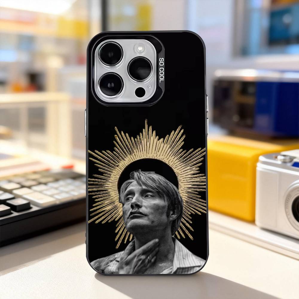 Mikkelsen H-Hannibal Cool Phone Case For iPhone 11,12,13,14,15,16,17,Pro,Max,Plus,E,Air,Mini IMD Matte Black