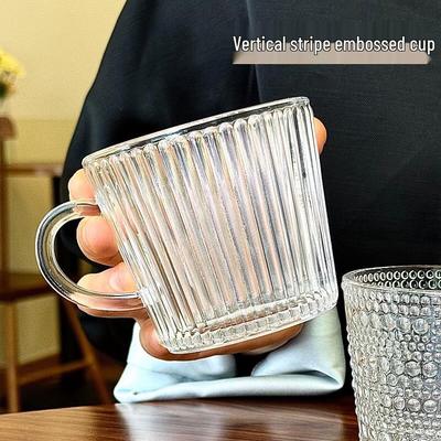 Zhaoran INS Style Glass Mugs with Handles (4-Pack)